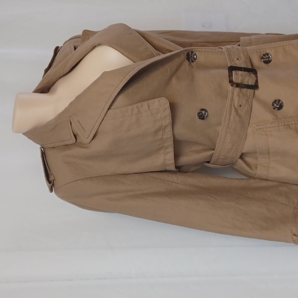 BANANA REPUBLIC pretty And Elegant Size S. Tan Trench Coat with Belt - Picture 3 of 15